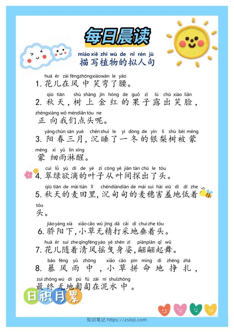 图片[3]-每日晨读③二年级语文下册-知识笔记