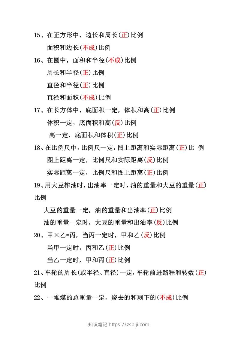 图片[3]-六年级下册数学正反比例专项练习-知识笔记