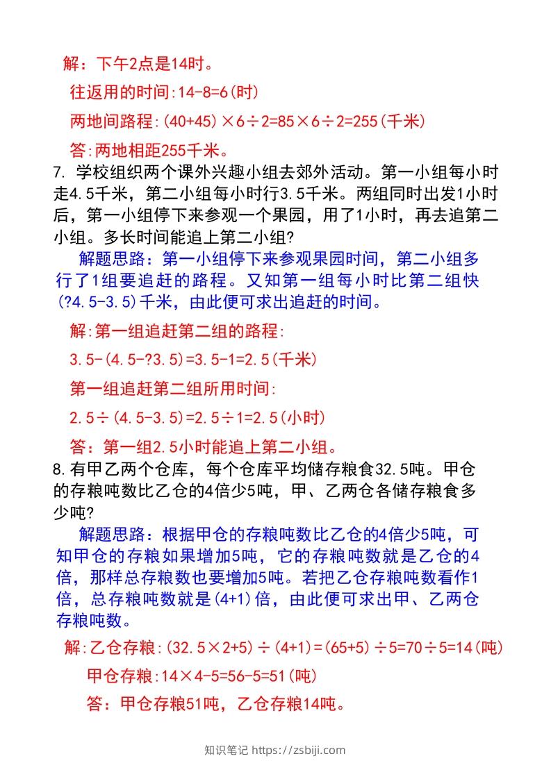 图片[3]-六年级下册数学小升初必考题型(答案)-知识笔记
