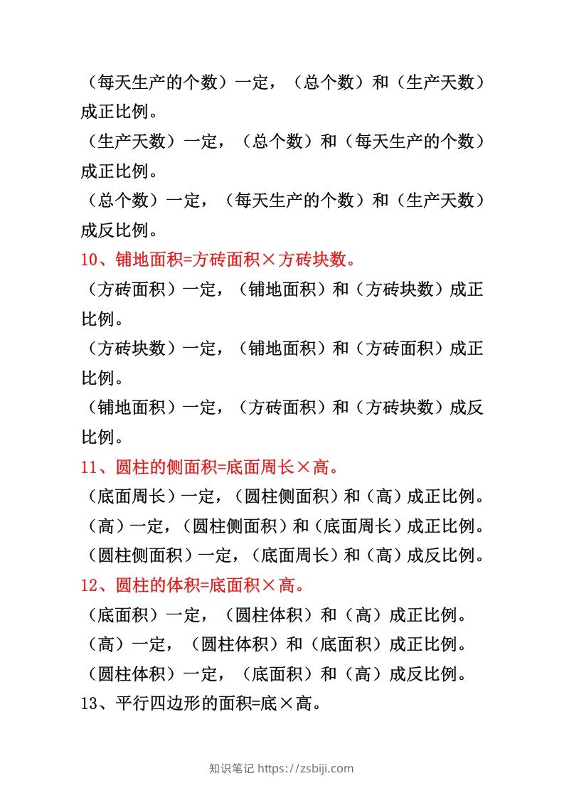 图片[3]-六年级下册正反比例公式归纳总结-知识笔记