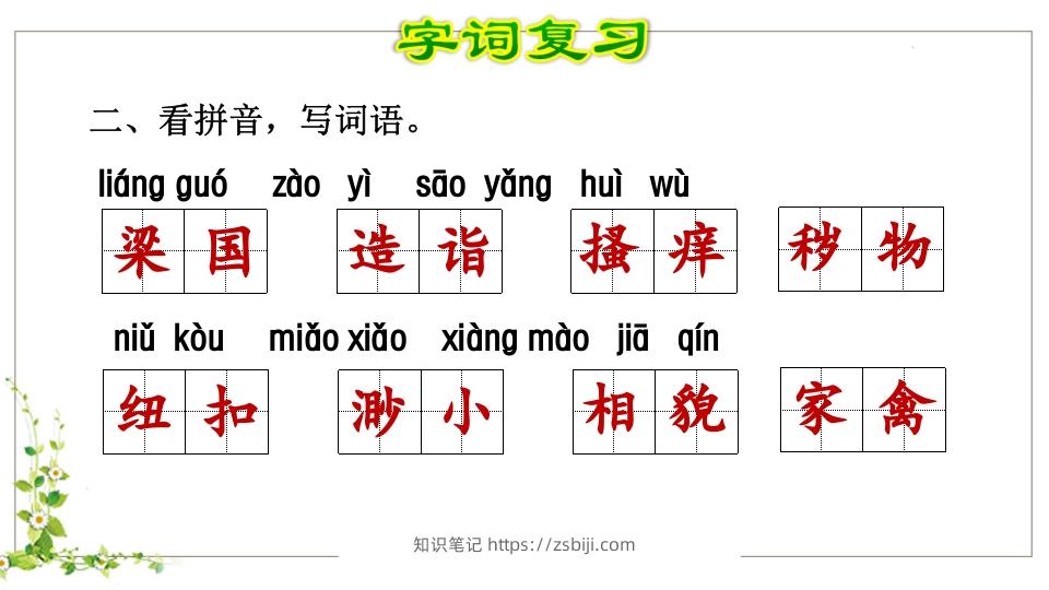 图片[3]-五年级语文下册第8单元知识点课件（部编版）-知识笔记