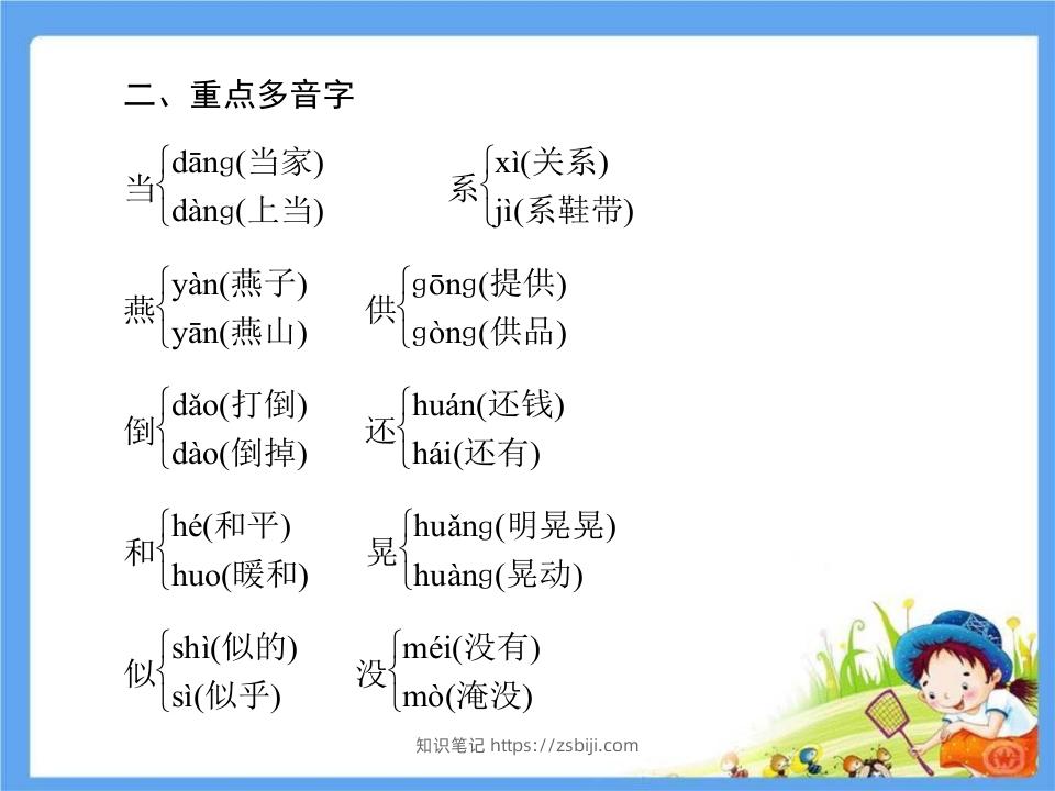 图片[3]-五年级语文下册第1单元考点小结（部编版）-知识笔记