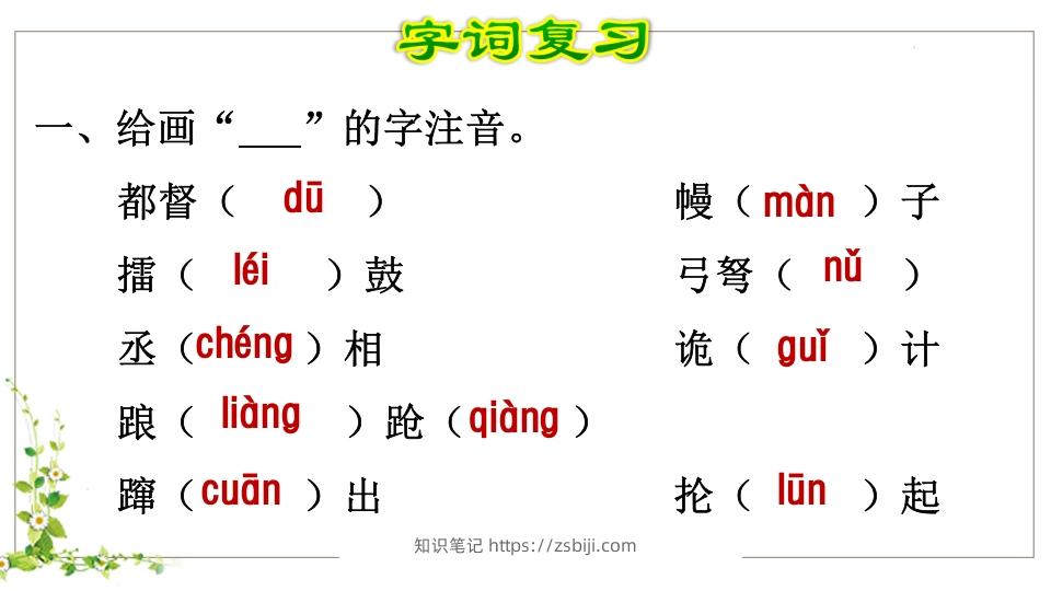 图片[2]-五年级语文下册第2单元知识点课件（部编版）-知识笔记