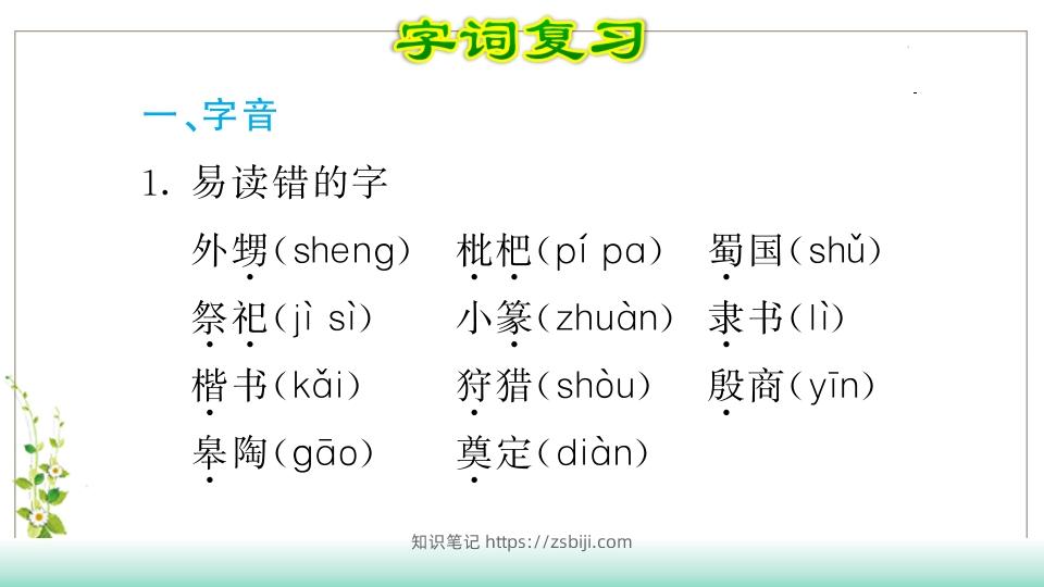 图片[2]-五年级语文下册第3单元知识点课件（部编版）-知识笔记