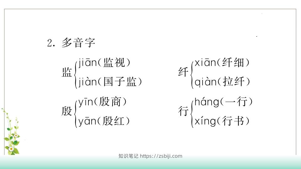 图片[3]-五年级语文下册第3单元知识点课件（部编版）-知识笔记