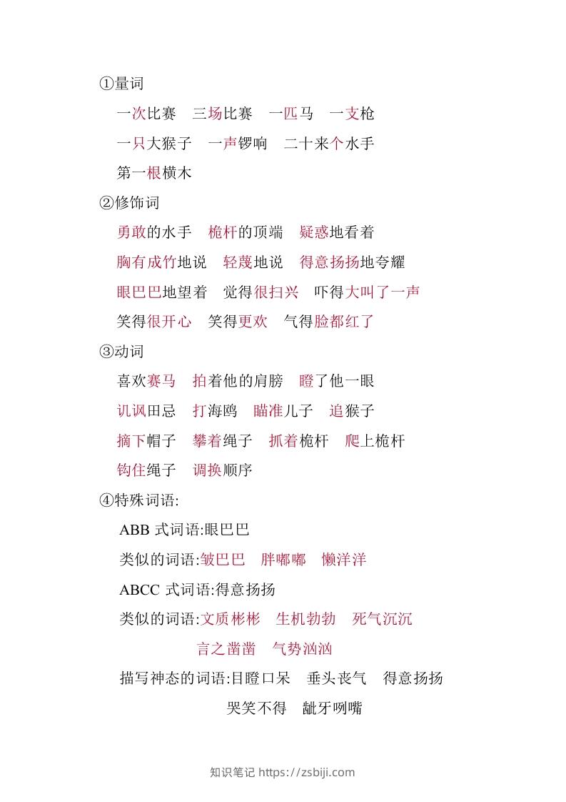 图片[3]-五年级语文下册第六单元知识小结（部编版）-知识笔记