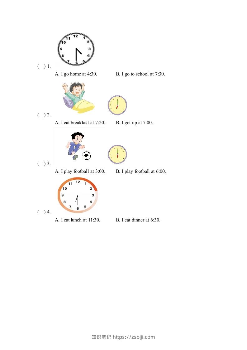 图片[3]-二年级英语下册Unit5_单元测试卷（人教版）-知识笔记
