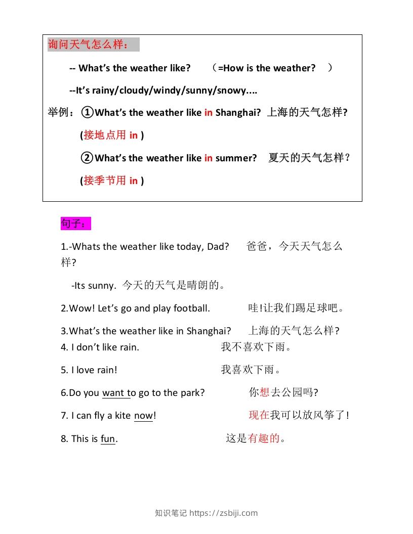 图片[3]-二年级英语下册新起点sl版2单元知识点汇总（人教版）-知识笔记