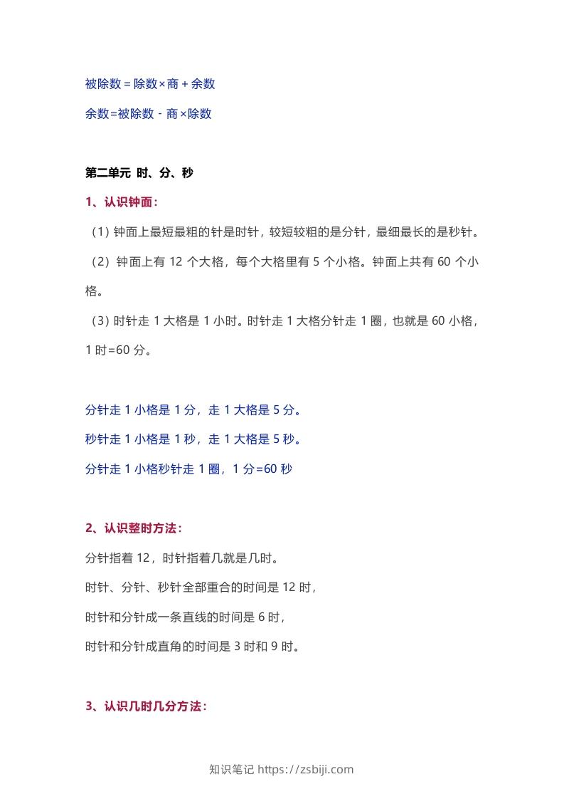 图片[2]-苏教版数学2年级下册数学知识点-知识笔记