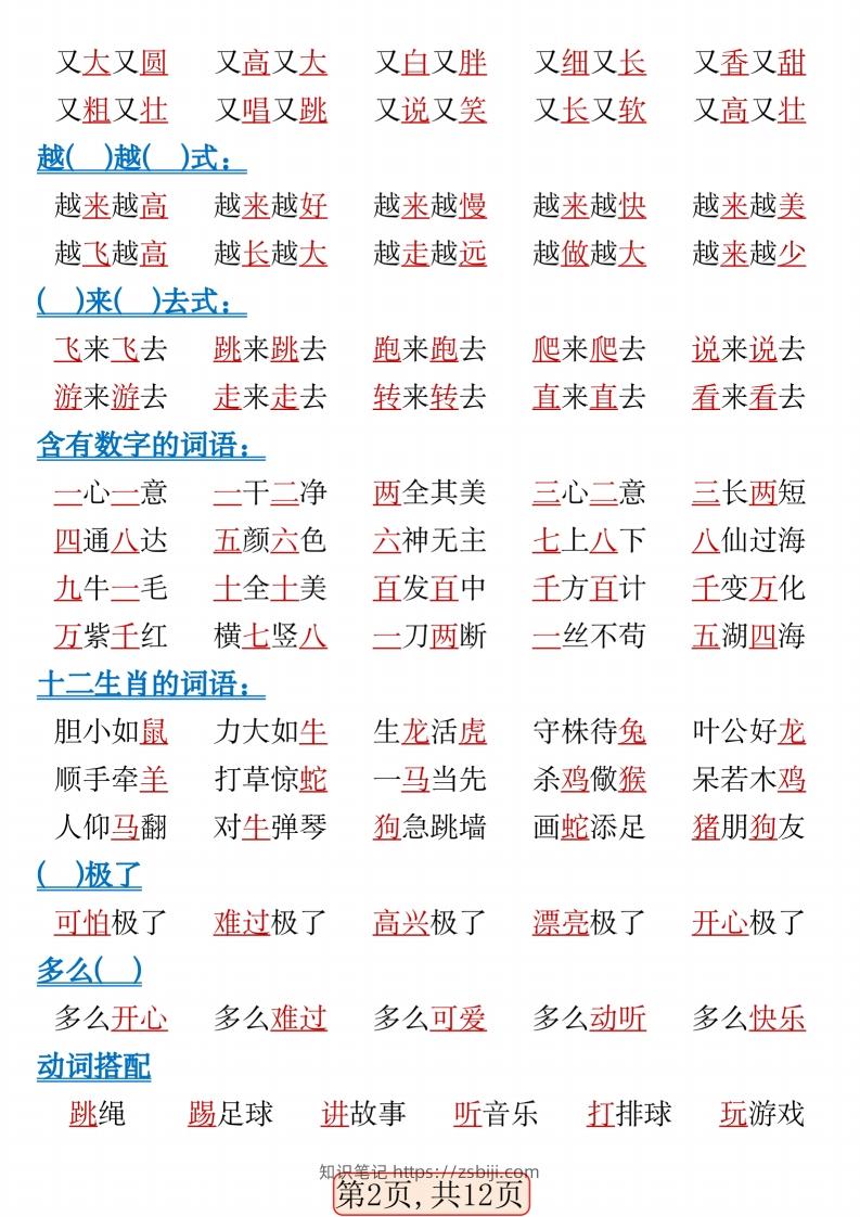 图片[2]-一年级语文下册期中高频考点知识汇总(1)(2)-知识笔记