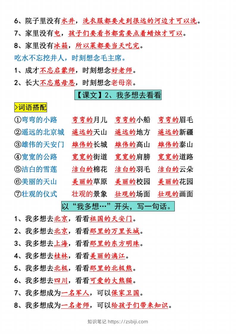 图片[2]-一年级下册语文全册仿写句子汇总_纯图版-知识笔记