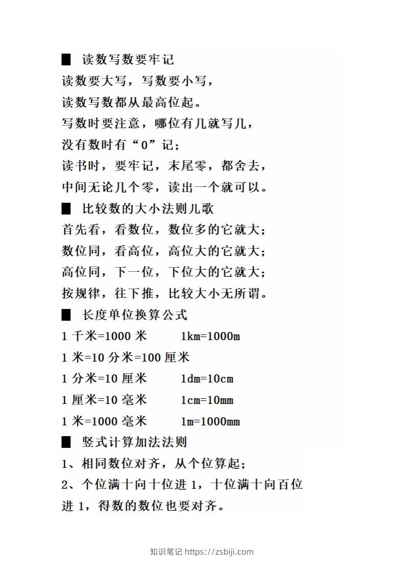 图片[2]-二（下）数学必背顺口溜口诀汇总-知识笔记