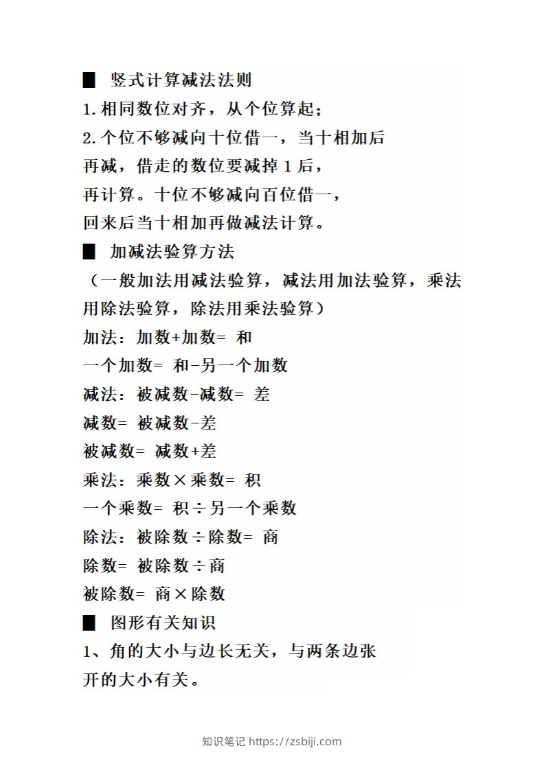 图片[3]-二（下）数学必背顺口溜口诀汇总-知识笔记