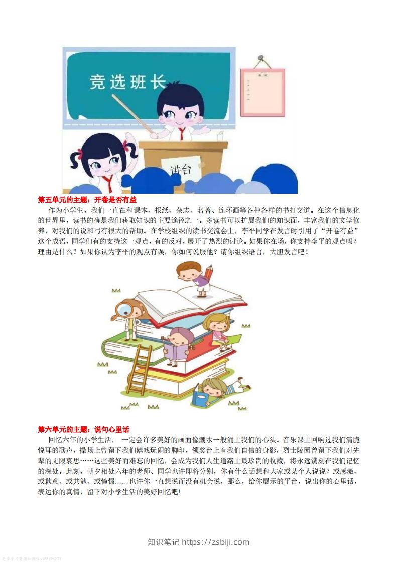 图片[3]-语文六年级下册口语交际专项练习-知识笔记