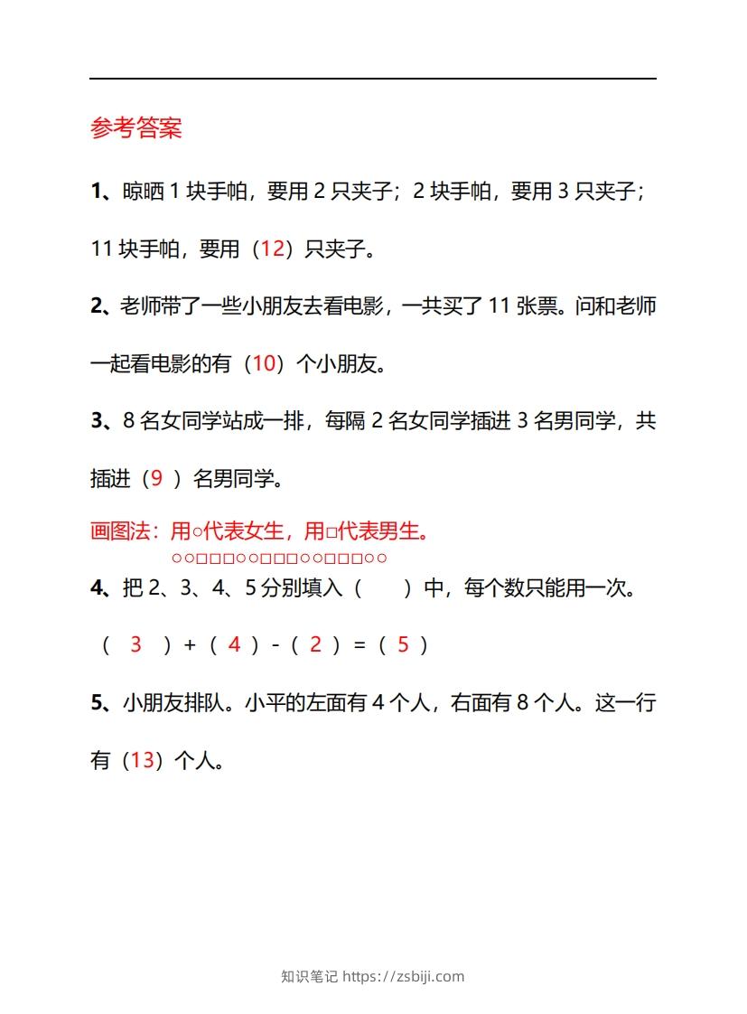 图片[2]-一年级下册数学思维训练30天-副本-知识笔记