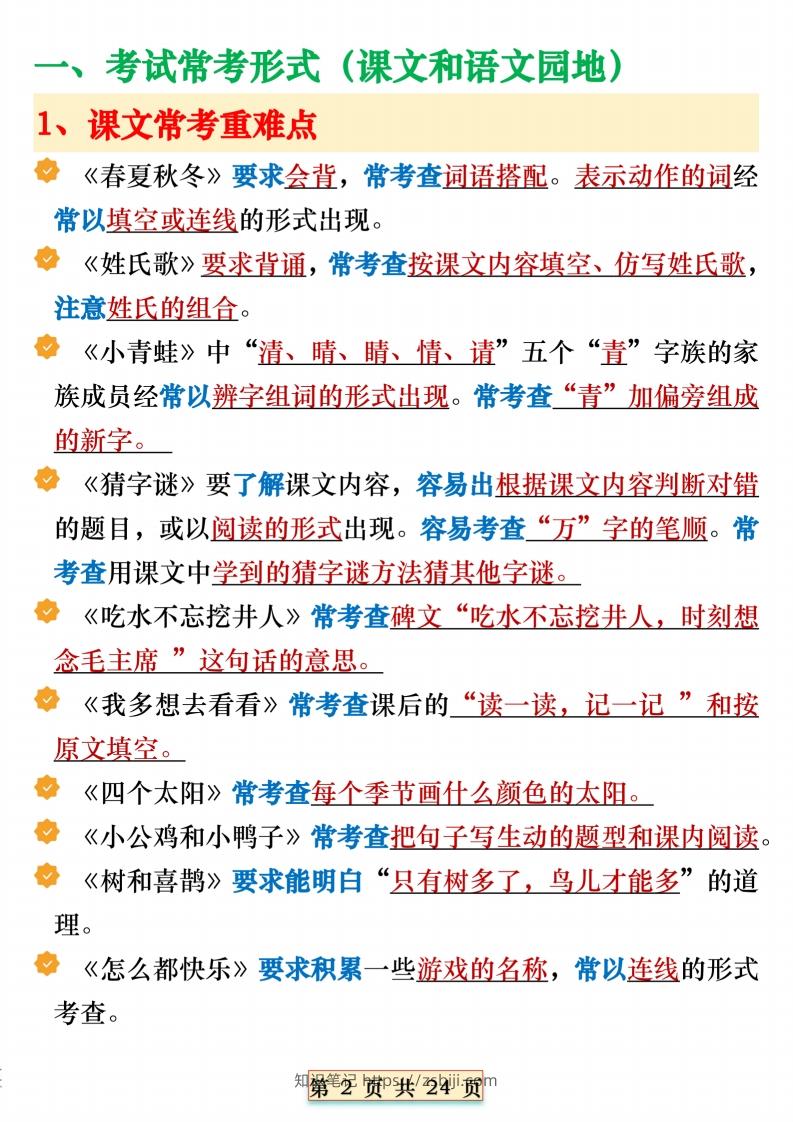 图片[2]-期末复习重点知识汇总一下语文-知识笔记