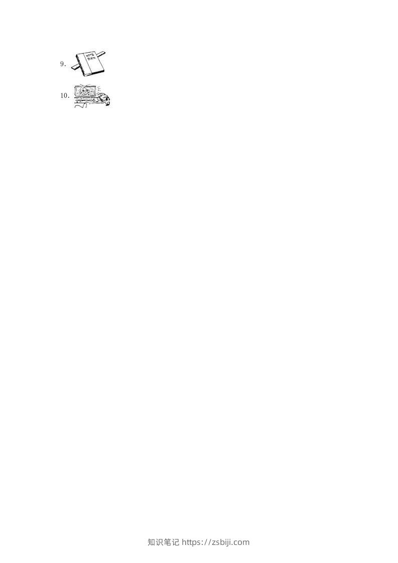 图片[2]-2020-2021学年浙江省湖州市德清县四年级上学期期末英语真题及答案(Word版)-知识笔记