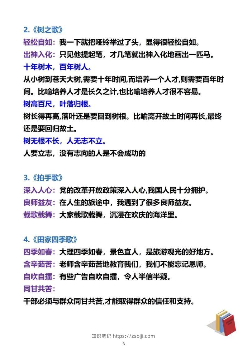 图片[3]-二上语文必考成语及造句-知识笔记