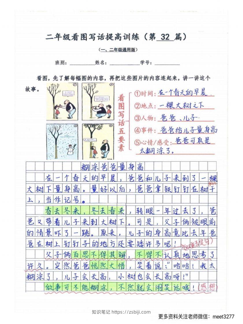 图片[2]-二上语文看图写话范文篇-知识笔记