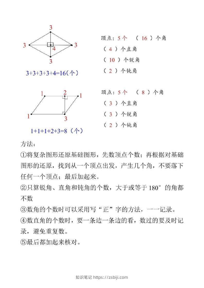 图片[3]-二上数学图形数角的个数方法-知识笔记