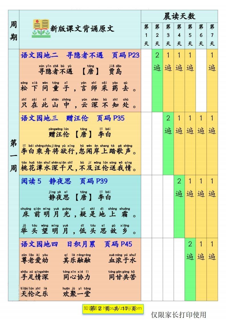 图片[2]-一年级语文【预习课文背诵337法】-知识笔记